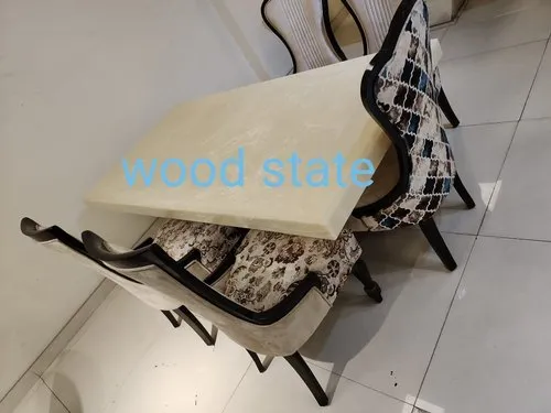 Modern Marble 6 Seater Dining Table Set