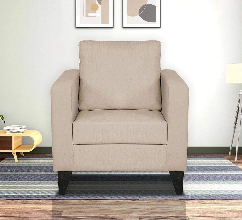 Brown One Seater Sofa