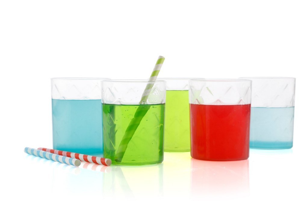 Saga Glass Color Full 300 Ml For Drinking, Size: Diameter 76 Mm 95 Mm Height