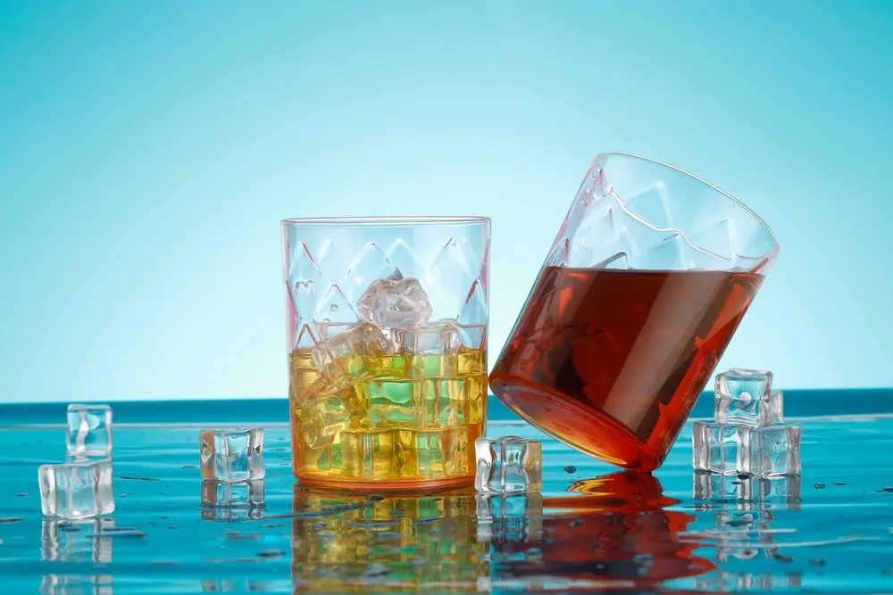 Transparent Pc Materials Plastic Saga Glass, For home,restaurant etc, Size: 77 Mm Diameter 95 Mm Height