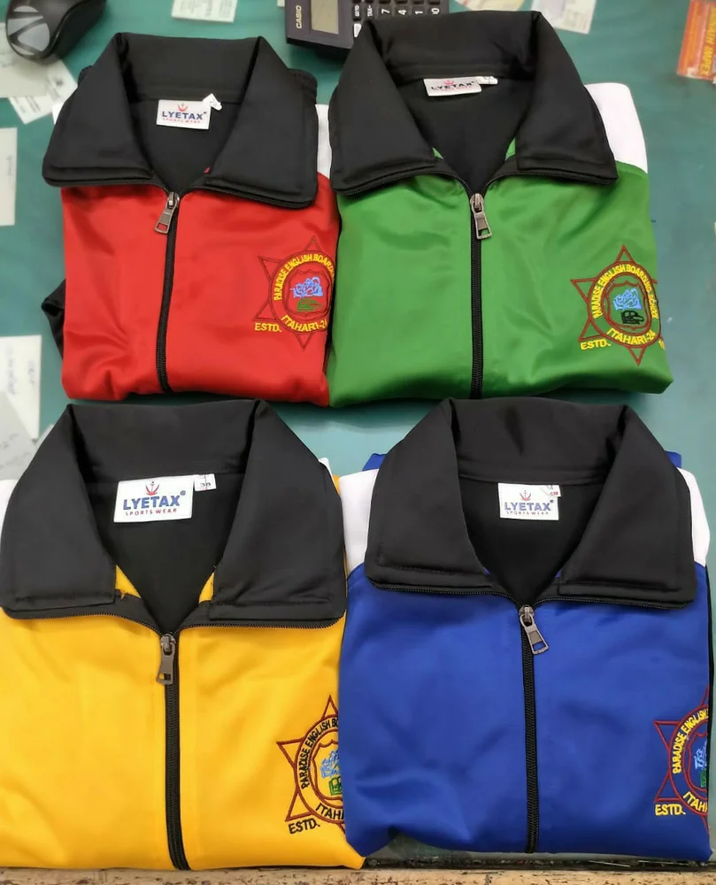 Black Polyester School Track Suit