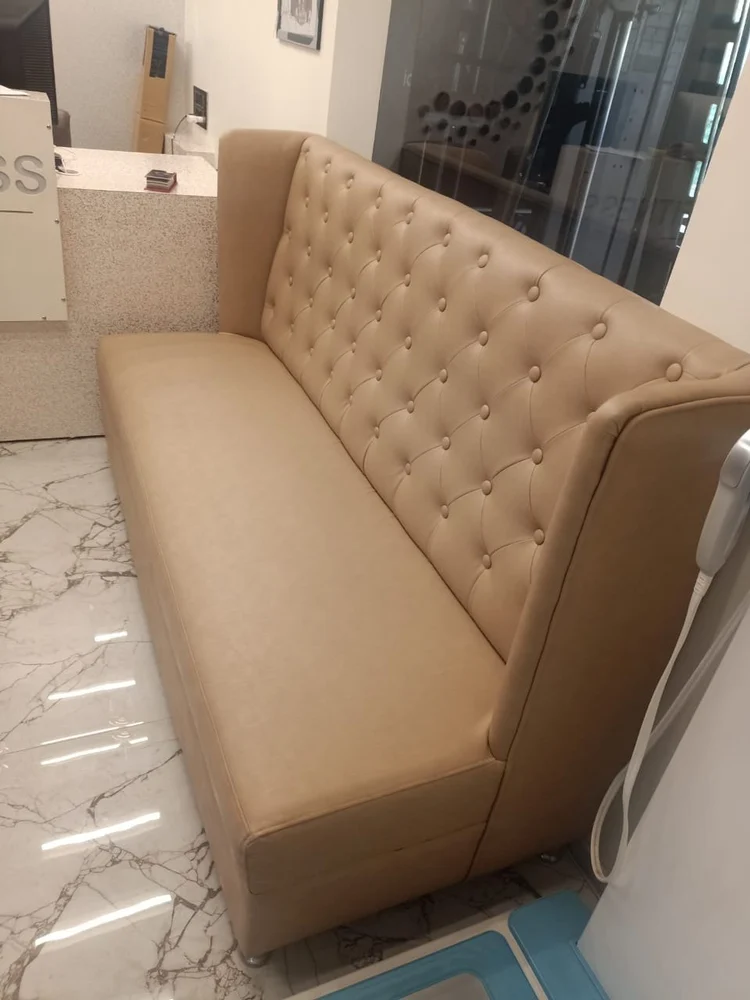 Wooden Restaurant Sofa Set