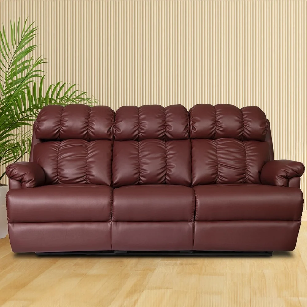 PVC Motorized 369 Living Room Three Seater Recliner Sofa supplier in india