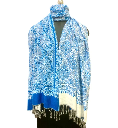 Mens Border Shawl