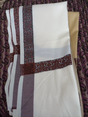 Mens Border Shawl