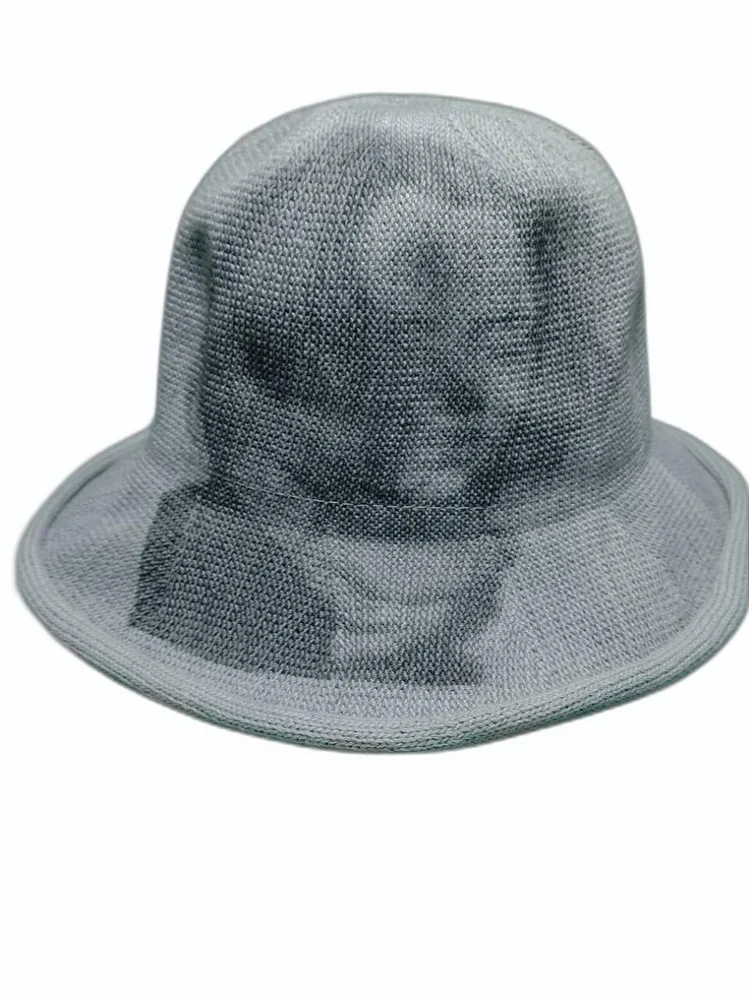 Woven Printed Multicolor Summer Beach Hat, Size: Free Size