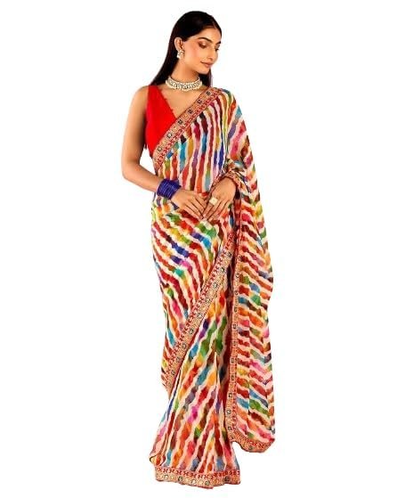 Leheriya Fancy Saree
