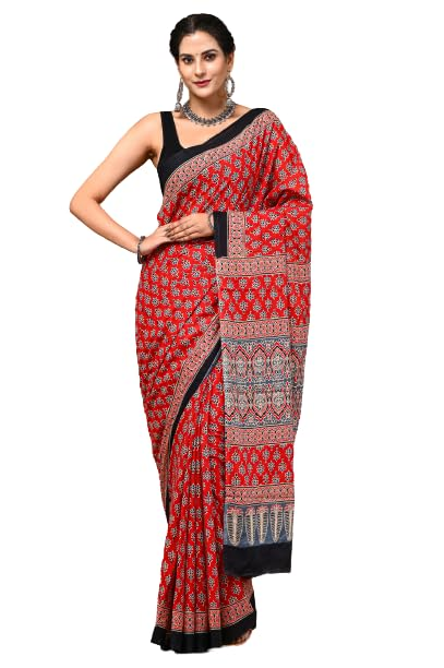 Bagru Print Cotton Saree