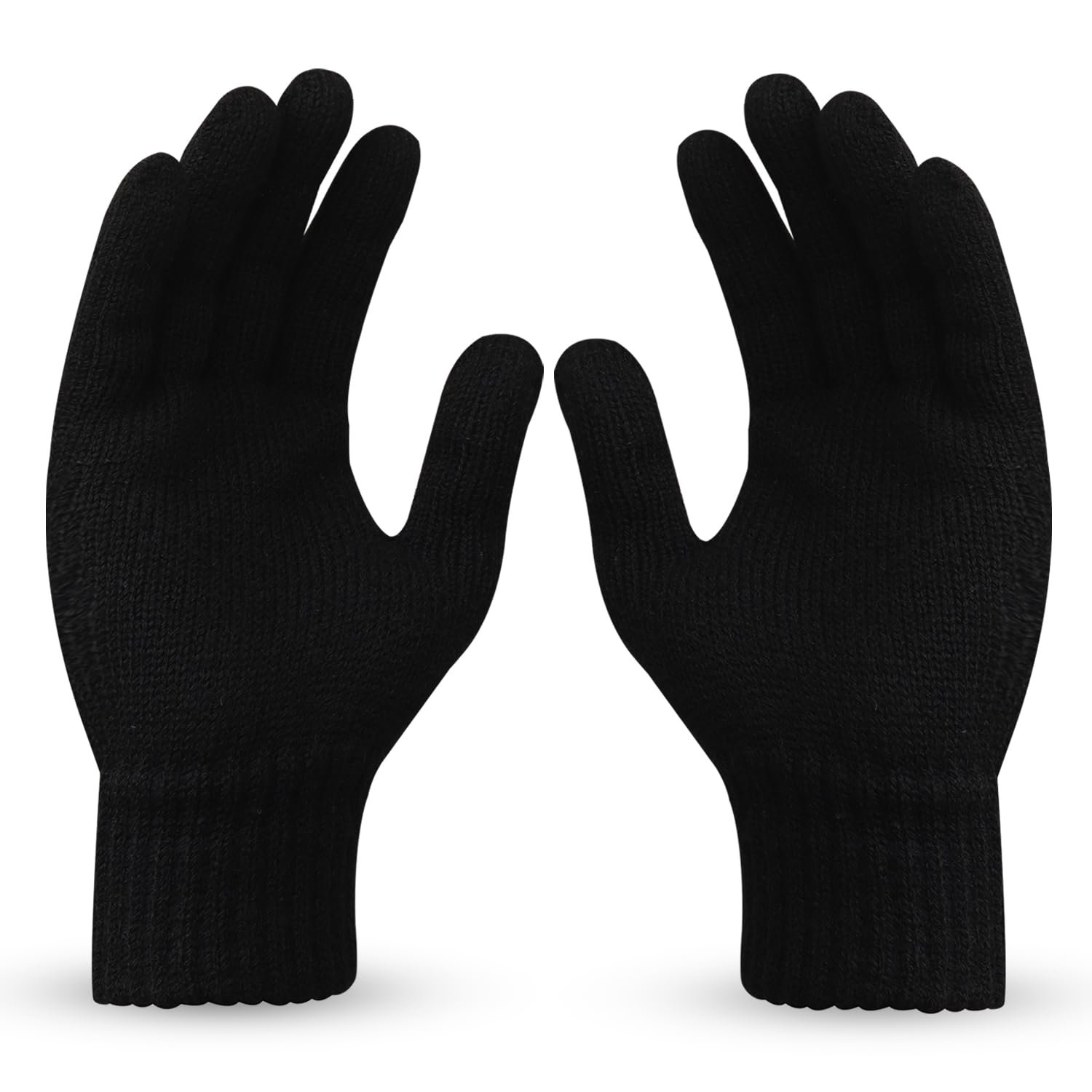 Soft Plain Woolen Gloves