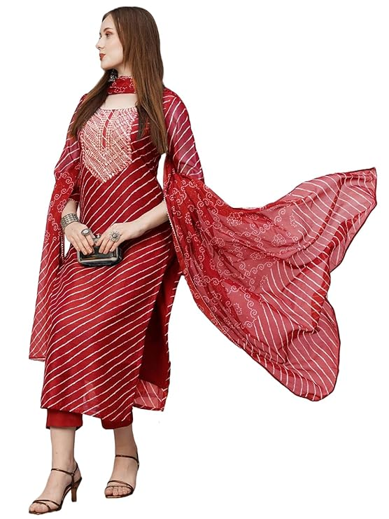Designer Party Wear Cotton Suit