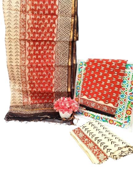 Bagru Hand Block Printed Cotton Suit