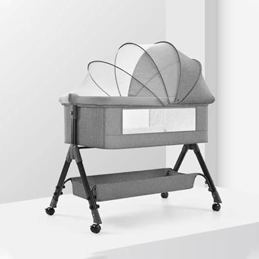 StarAndDaisy International Series 2 in 1 Bedside Crib And Cradle With Premium Aluminum Built