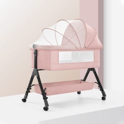 StarAndDaisy Nestling Smart & Portable Baby Cradle Crib with Automatic Swing Pink
