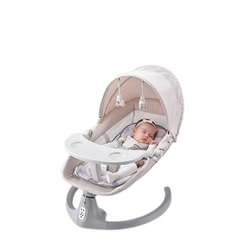 StarAndDaisy Electric Baby Swing Cradle with Remote Control Rocking Cot Newborn Sleeping Bed Crib