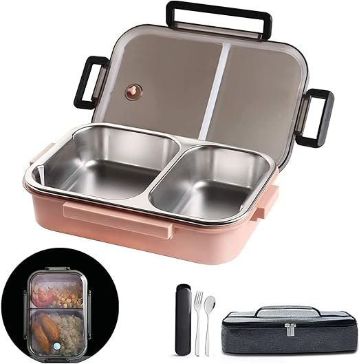 Capacity: 1000 mL Stainless Steel Lunch Box, 2