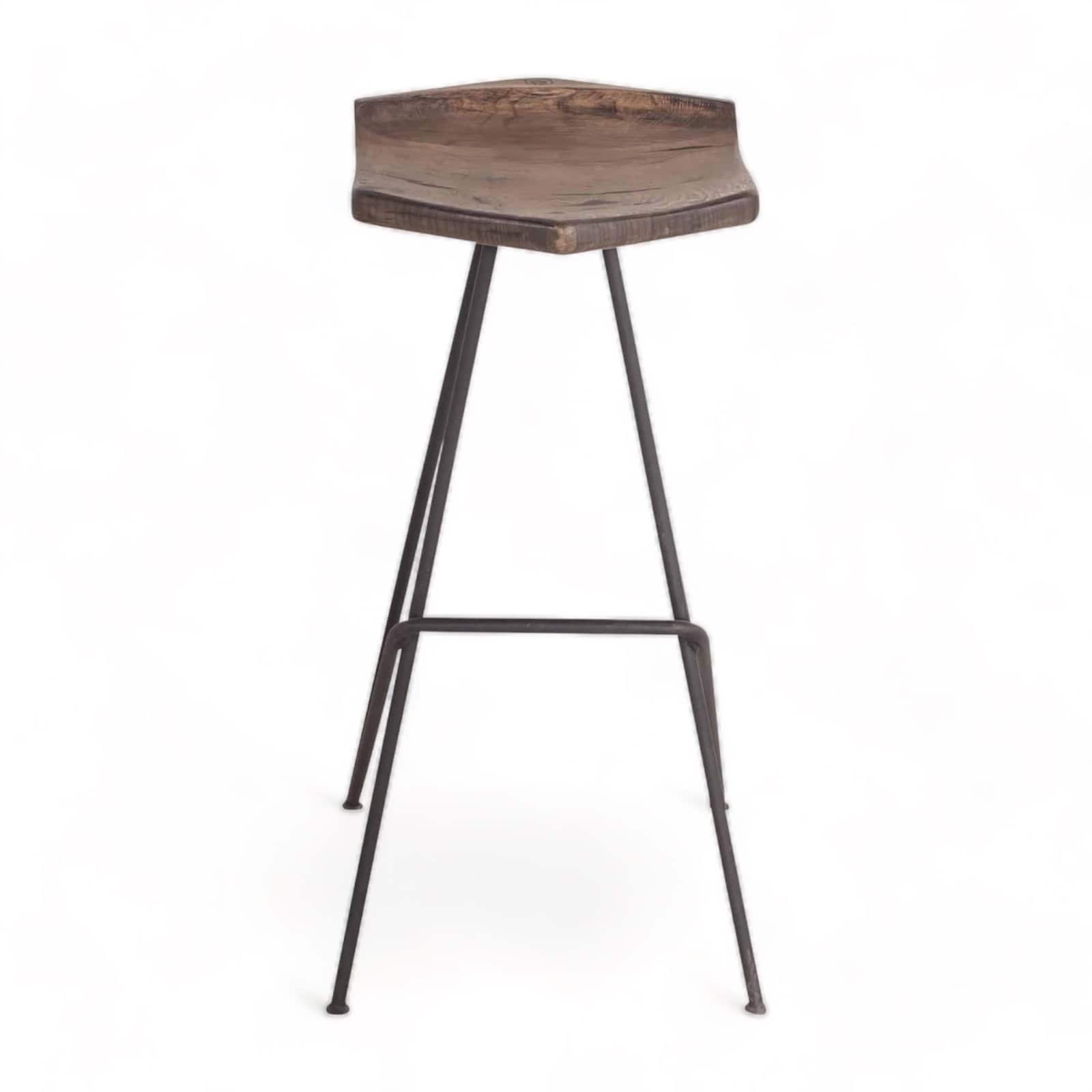 Hexagon Metal High Bar Stool