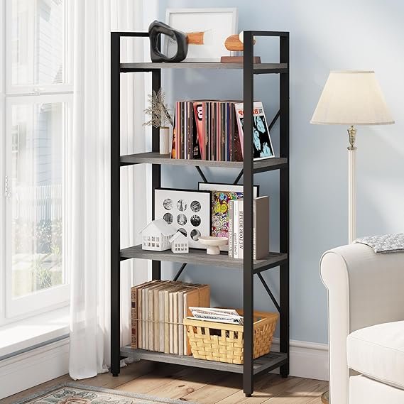 4 Shelves Steel Bookcase