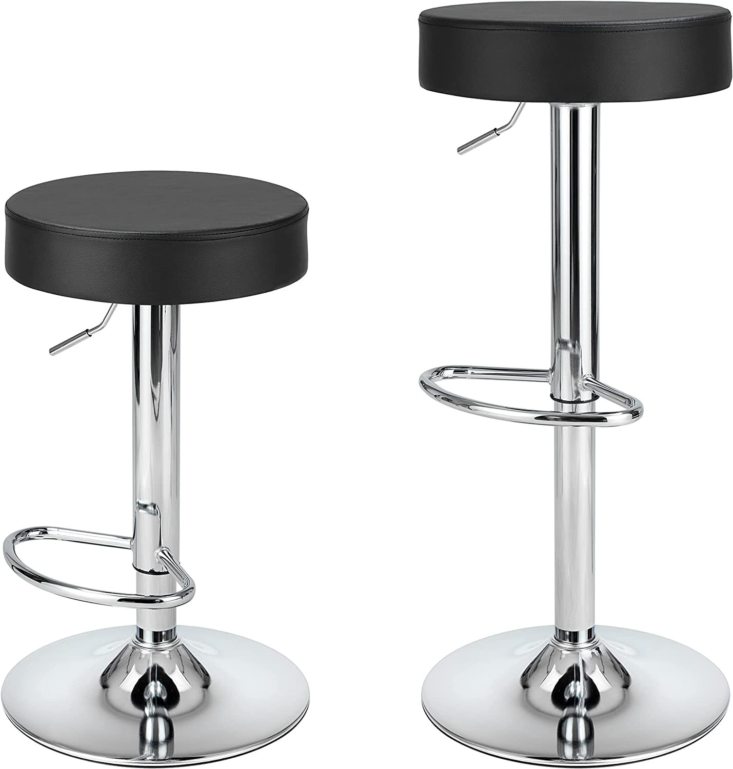 Black Leather Bar Stool