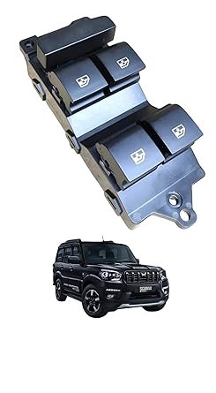 Black ABS Plastic Power Window Switch