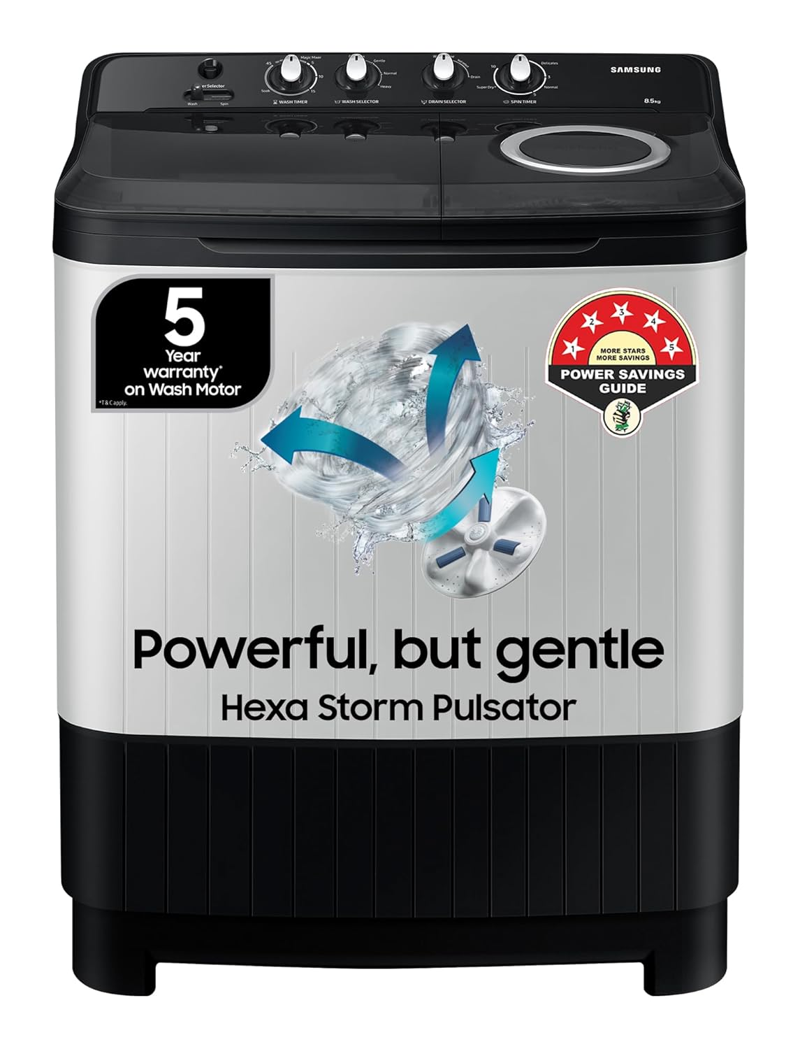 7 kg Semi Automatic Washing Machine with Double Storm