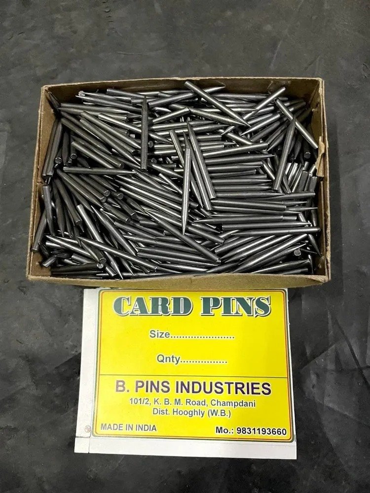 Polished 3 Inch Carbon Steel Card Pins