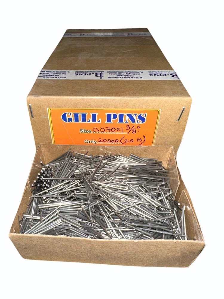 Polished Material Grade: EN8 20000 Piece Mild Steel Gill Pin, Size: 0.070 X 1 X 3/8 Inch