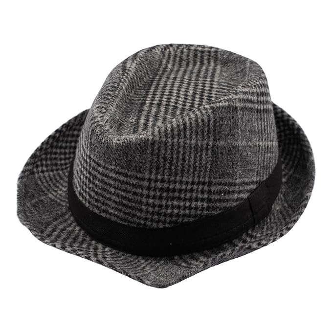 Chequered Coffee Summer Beach Fedora Hat, Size: 58