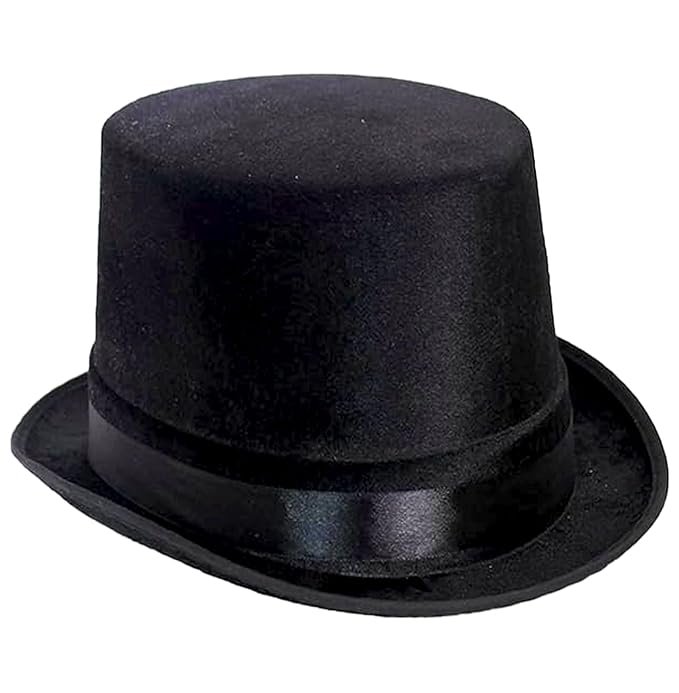 Plain Black Magician Top Hat, Size: 58 - 59