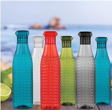 Square Diamond Fridge Bottle - 1 Liter