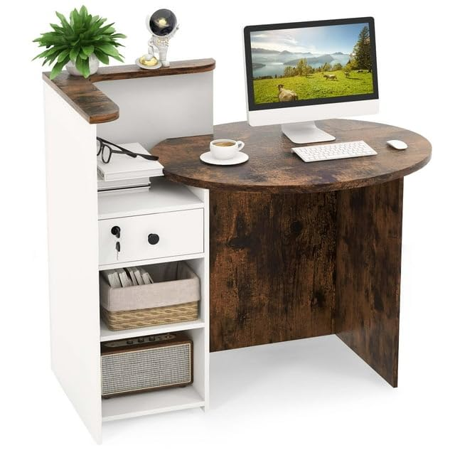 Wooden Office Reception Table, more than 5 years, As Selection