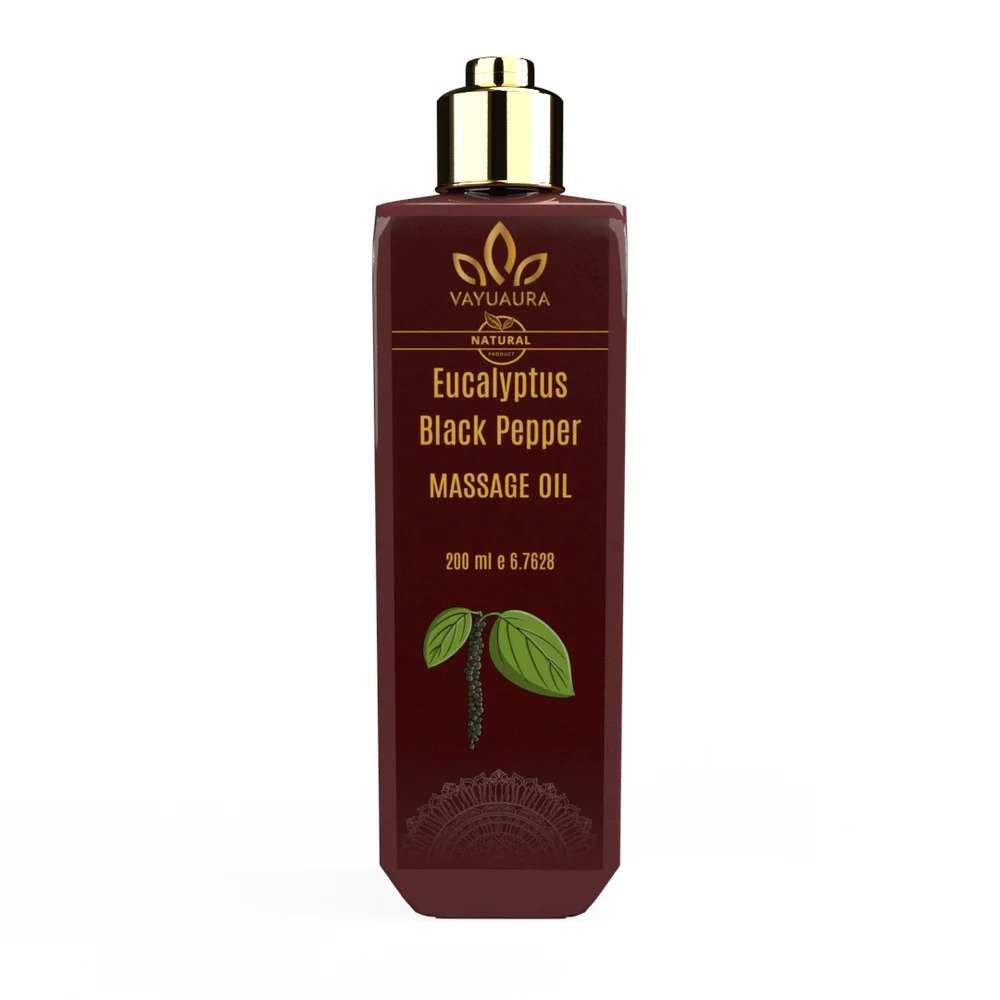 200ml Eucalyptus Black Pepper Massage Oil