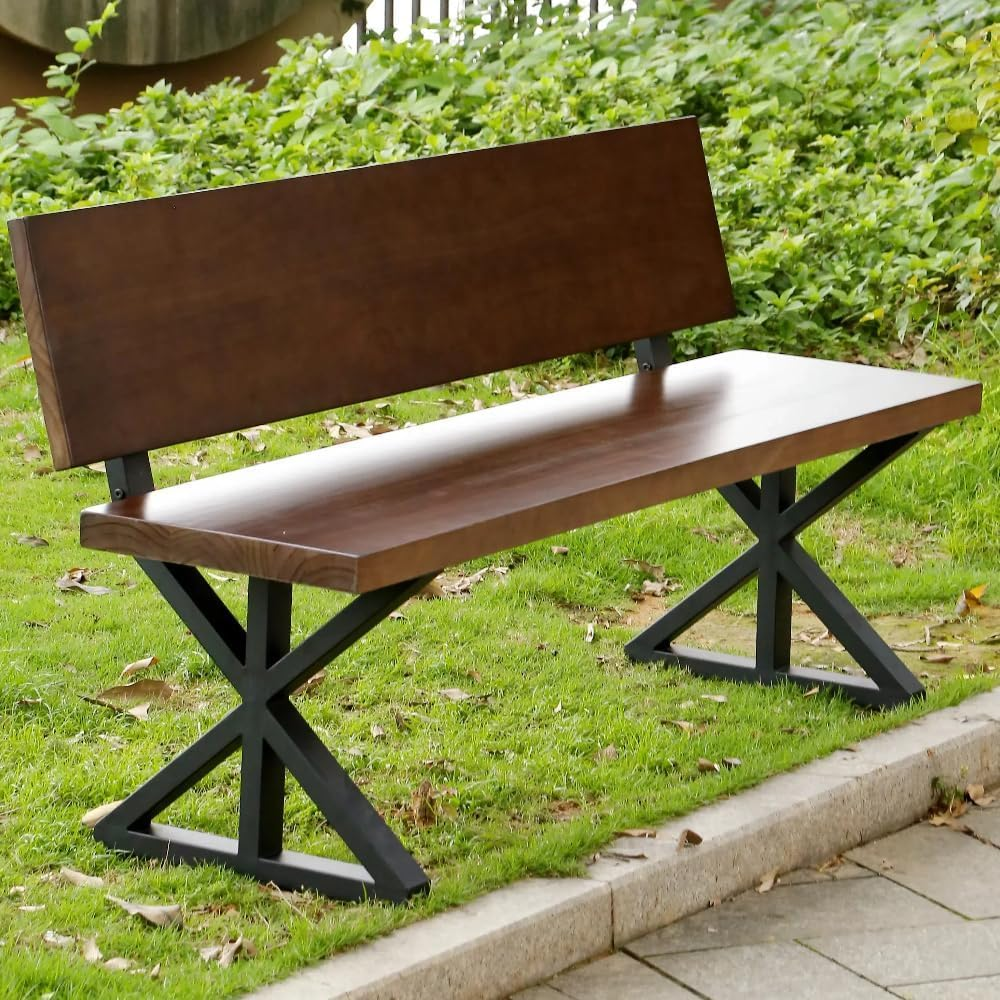 Without Arm Rest 3 Seater RCC Garden Bench, With Back
