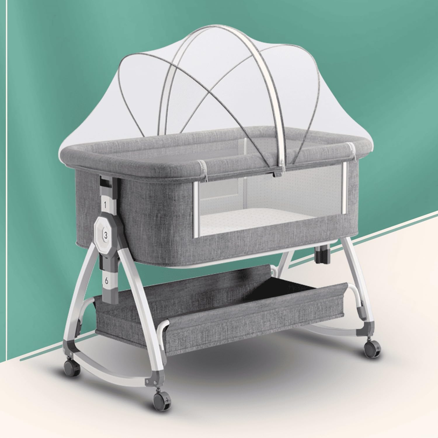 Baby Cradle Bedside Crib 3 in 1 Baby Bed