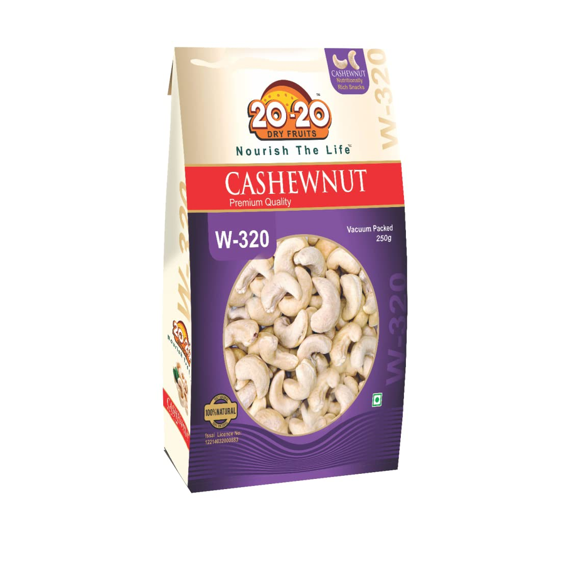 Whole Cashew Nut W320, 10kg