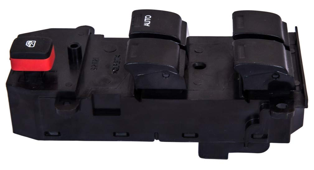 Uno Minda S21121-000M00 Power Window Switch - Main 4 - With Auto & Window Lock - Black Finish