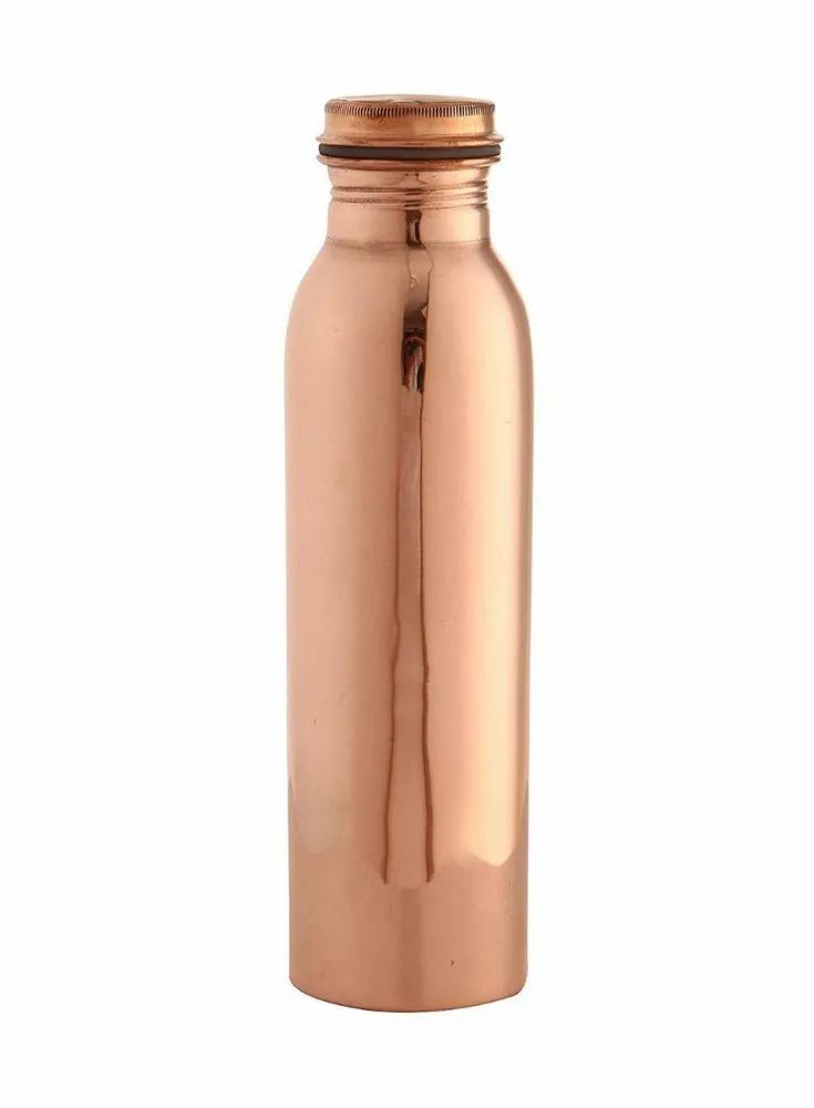 Brown Matt Finish Copper Bottle, For Drinking And Storing Water