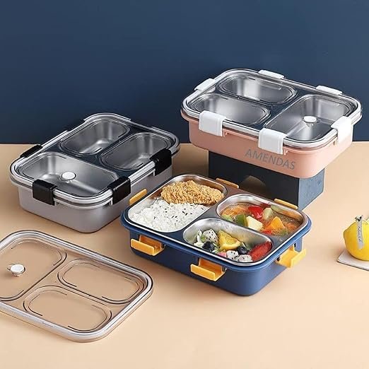 Stainless Steel Office Lunch Box, 3