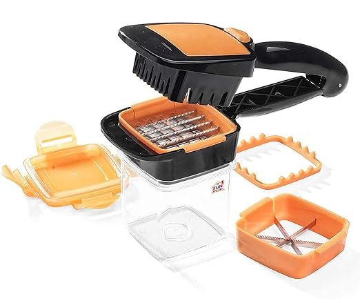 Black Nicer Dicer Quick 5 in 1 Chopper, For Kitchen, Capacity: 200 Gm