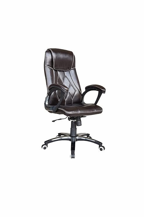 Rexine High Back Boss Office Chair, Adjustable Arm