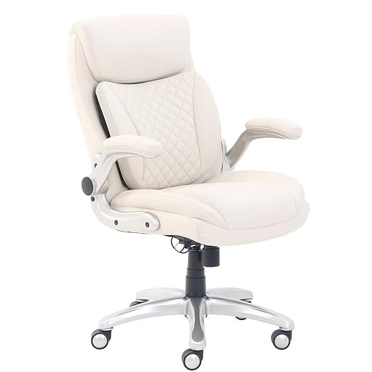 Off White High Back Executive Office Chair