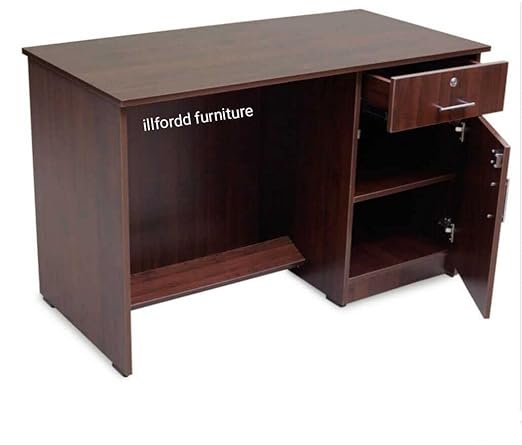 Dark Brown Wooden Office Table