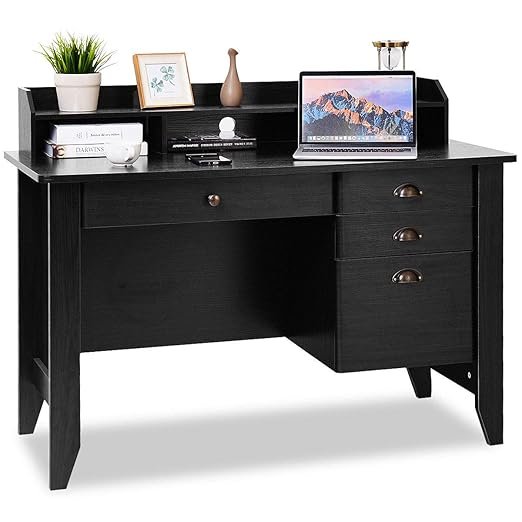 Black Wooden Office Table