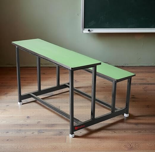Green Two Seater School Desk