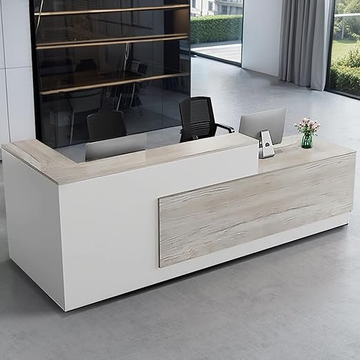 L Shaped Office Reception Table