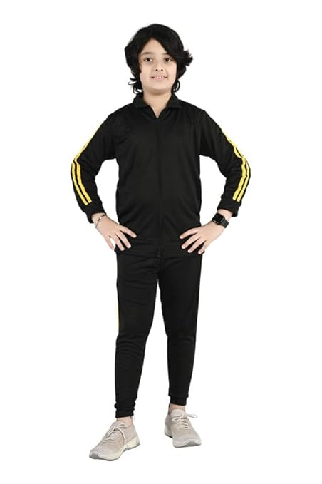 Black Polyester School Track Suit