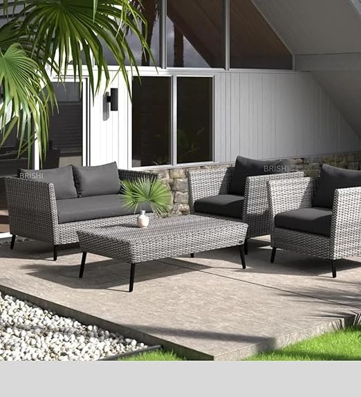 Gray 4 Seater Outdoor Sofa Set